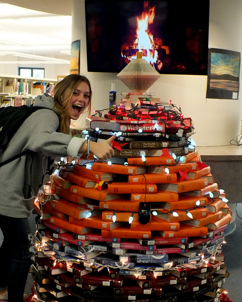 Featured image of article: Library Book Tree Bigger Than Ever