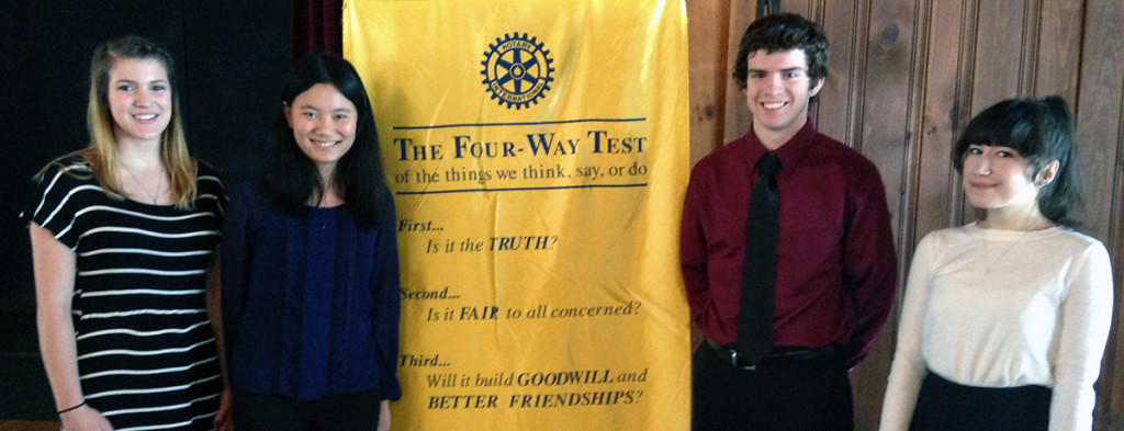 Featured image of article: Rotary Four-Way Speech Contest