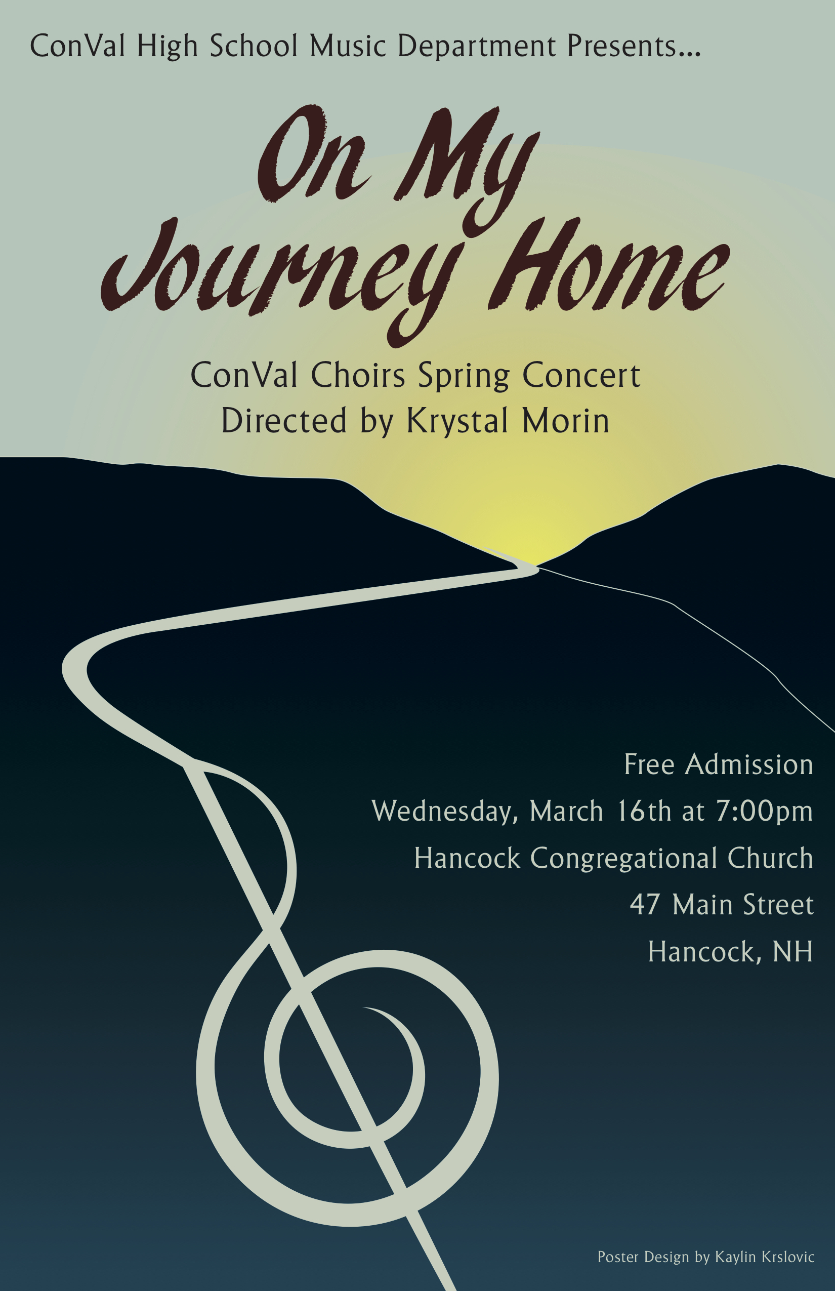 Chorus Spring Concert Poster 2016