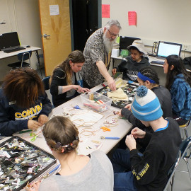 Featured image of article: STEAM Artist Conducts  Student Workshop