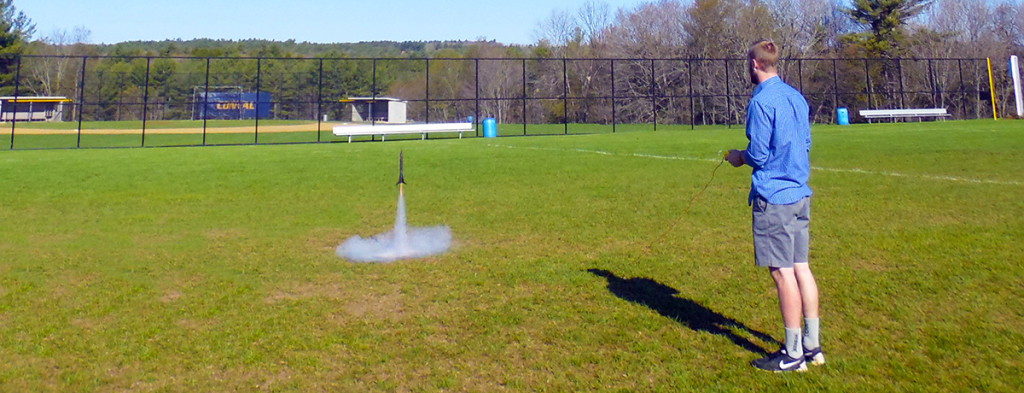 Featured image of article: Engineering and Physical Science Students Launch Rockets