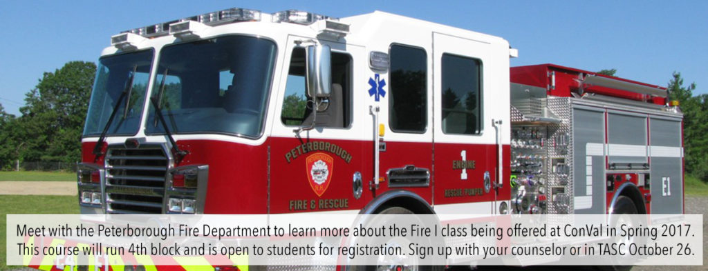 Featured image of article: Fire 1 Class at ConVal