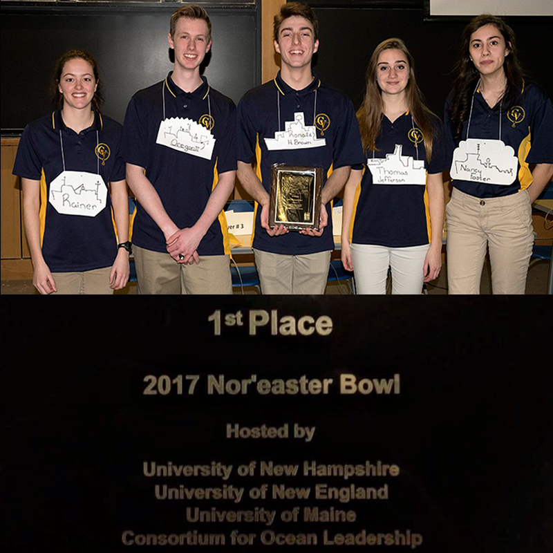 Featured image of article: ConVal A Team Wins National Ocean Sciences Nor’Easter Bowl