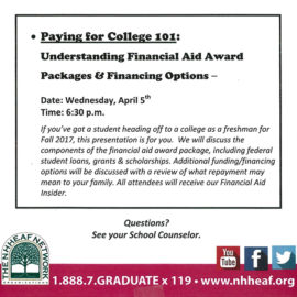 Featured image of article: ConVal Hosts NHHEAF Event: Paying For College 101