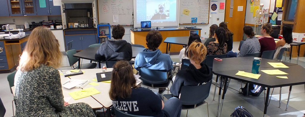 Featured image of article: Students Skype With MA Dentist
