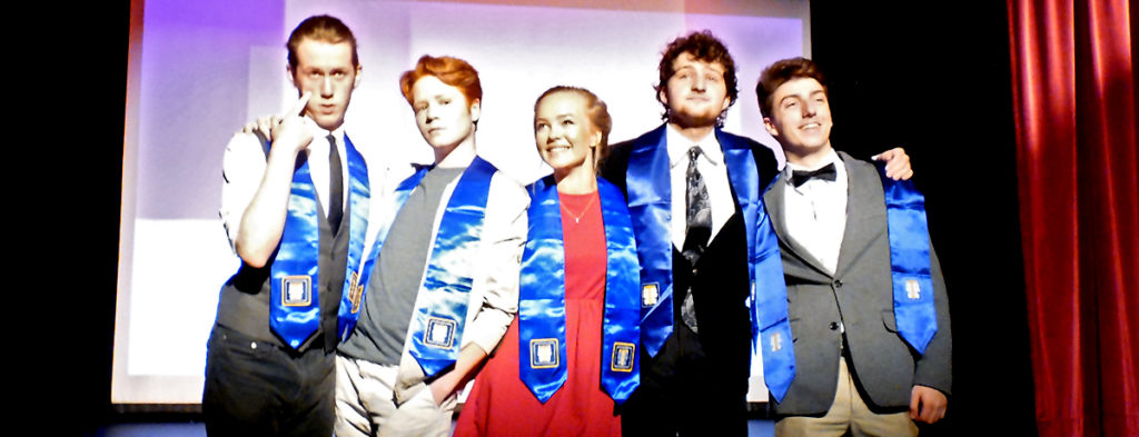 Featured image of article: Seniors Receive Thespian Graduation Stoles