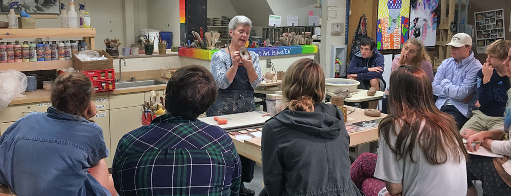Featured image of article: Clay Artist Maureen Mills Visits ConVal