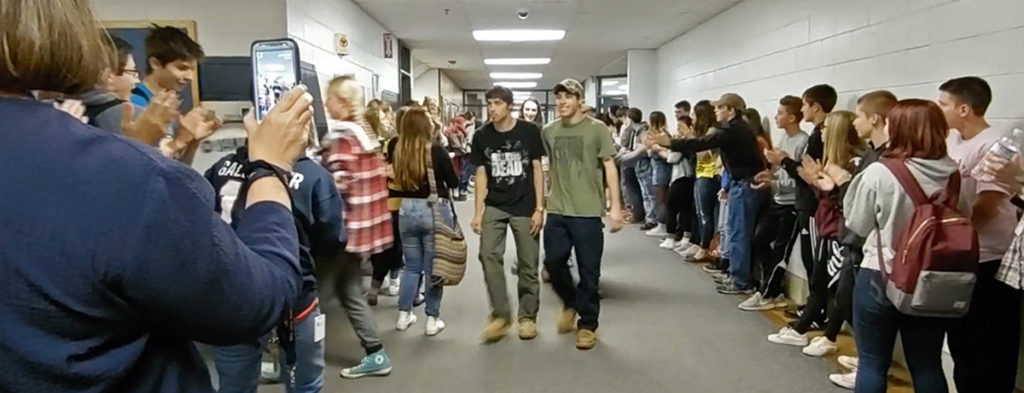 Featured image of article: Unified Soccer Team Schoolwide Sendoff Before Finals