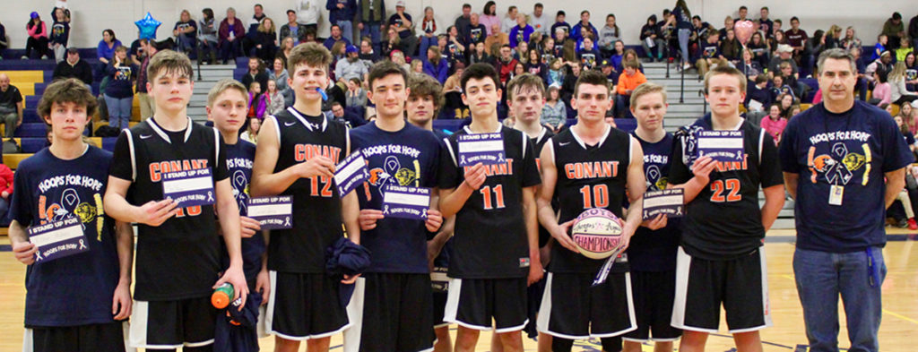 Featured image of article: Hoops4Hope Brings Together ConVal, Conant Teams