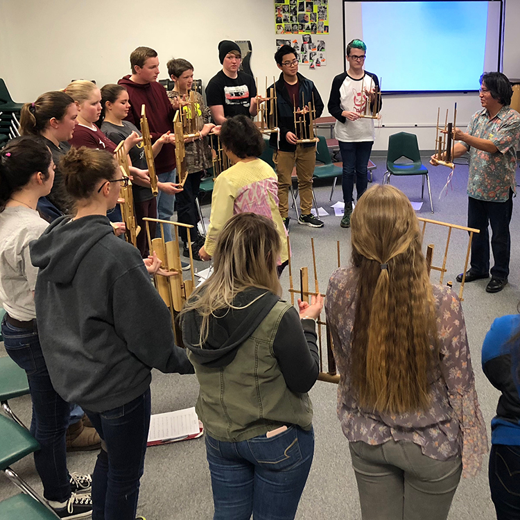 Featured image of article: Select Choir Members Learn About Indonesian Music