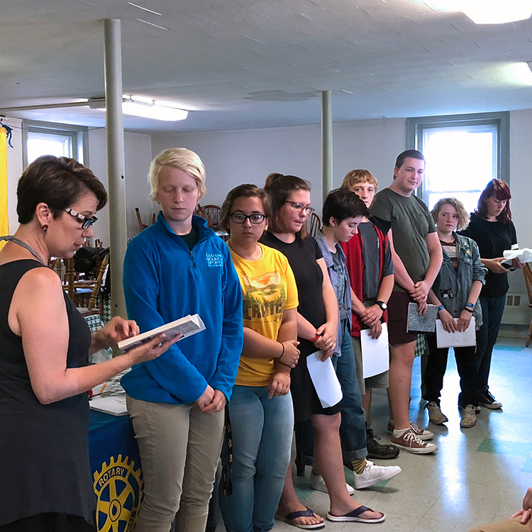 Featured image of article: Creative Writing Club Students Present At Rotary