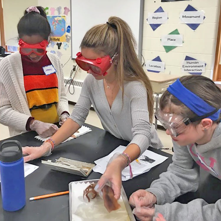 Featured image of article: Harris Center’s Lab Girls Program Unites Middle, High School