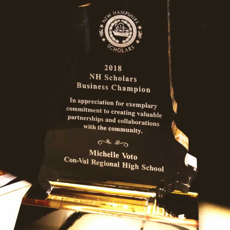 Featured image of article: Voto Recognized As New Hampshire Scholars Champion