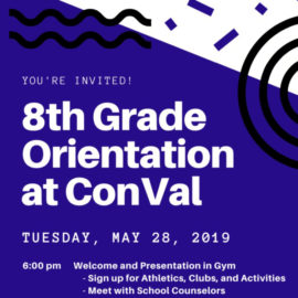 Featured image of article: 8th Grade Orientation May 28, 2019