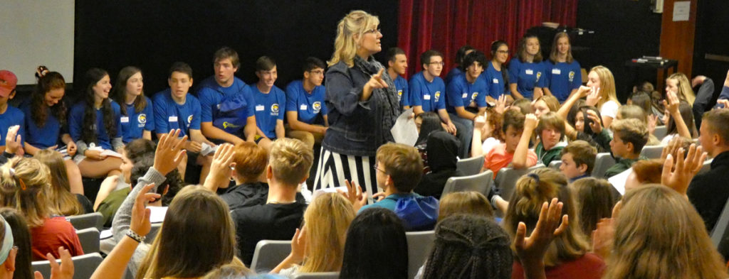 Featured image of article: Principal Michelle Voto Meets New Students