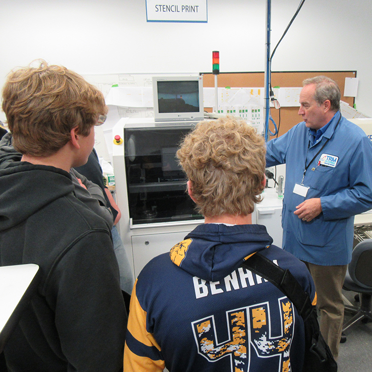 Featured image of article: ATC Students Visit TRM Microwave in Bedford