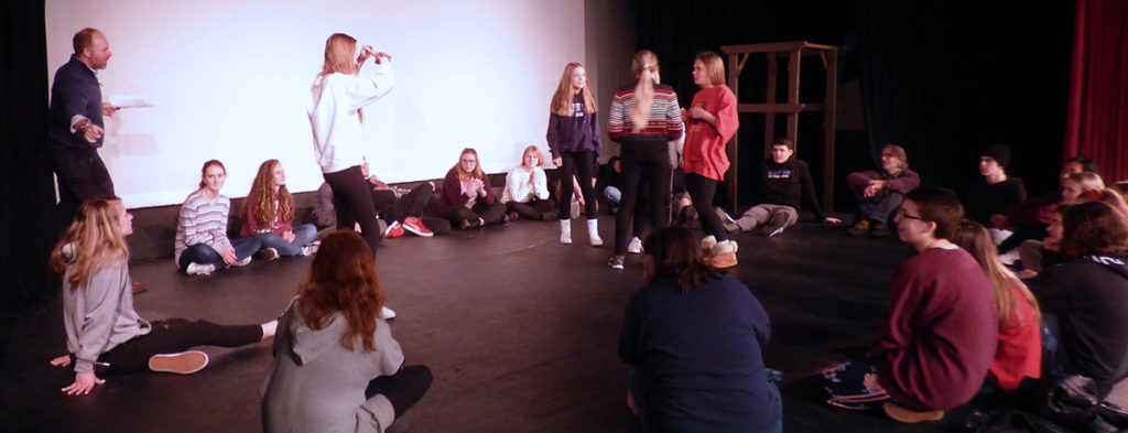 Featured image of article: Hugh MacGregor Works With Students On “Hamlet”