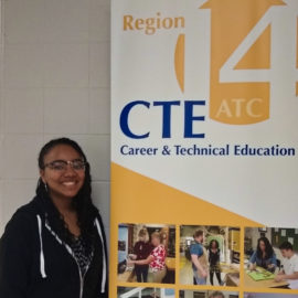Featured image of article: Barbosa, Davis CTE Students Of The Month
