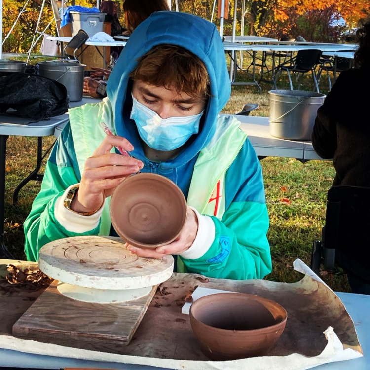 Featured image of article: ConVal Ceramics Class Meets Under The Tent