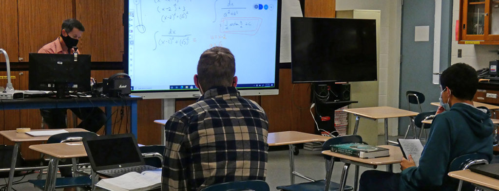 Featured image of article: AP Calculus Class In The Hybrid Model