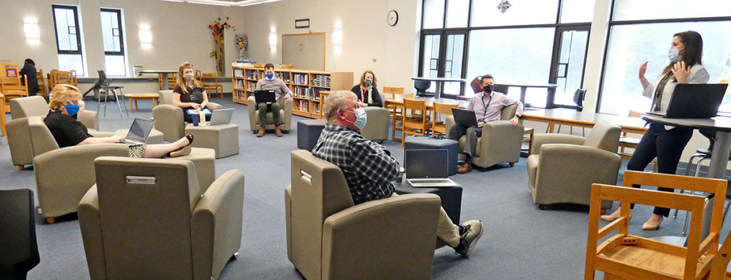 Featured image of article: Administrative Team Meeting In The Library