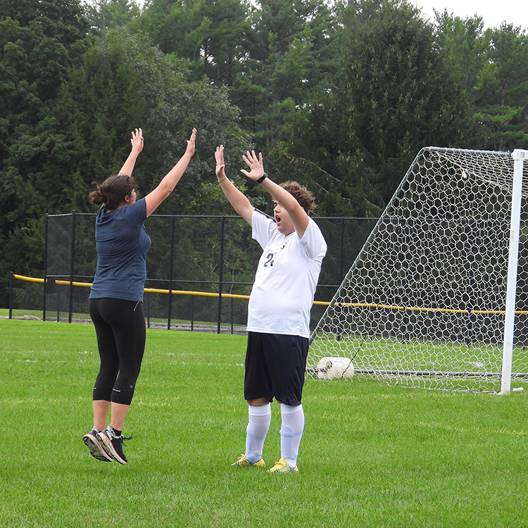 Featured image of article: Unified Soccer Team Plays Scrimmage Against JV Girls