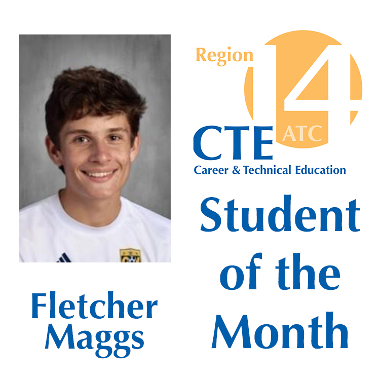 Featured image of article: Fletcher Maggs Is The January CTE Student Of The Month