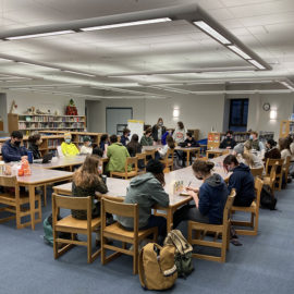 Featured image of article: NHS Students Hold Early Morning Planning Meeting