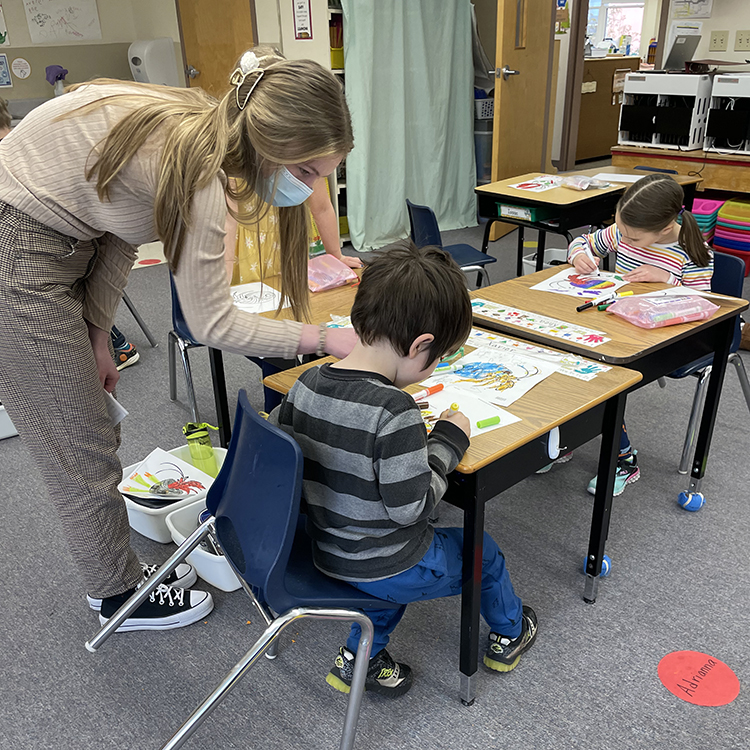Featured image of article: National Honor Society Students Visit PES For “Read Across America”