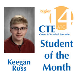 Featured image of article: Keegan Ross Is The March CTE Student Of The Month