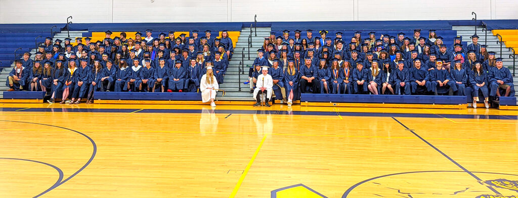Featured image of article: Seniors Meet In Gym Before Graduation