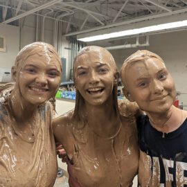 Featured image of article: Seniors Celebrate Final Class With Traditional Clay Dunk