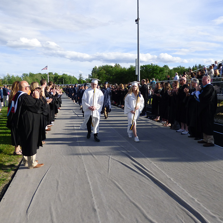 Featured image of article: ConVal High School Graduation 2022: Procession Into Stadium Field