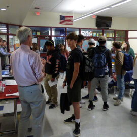 Featured image of article: Mini College Fair In The ConVal Cafeteria