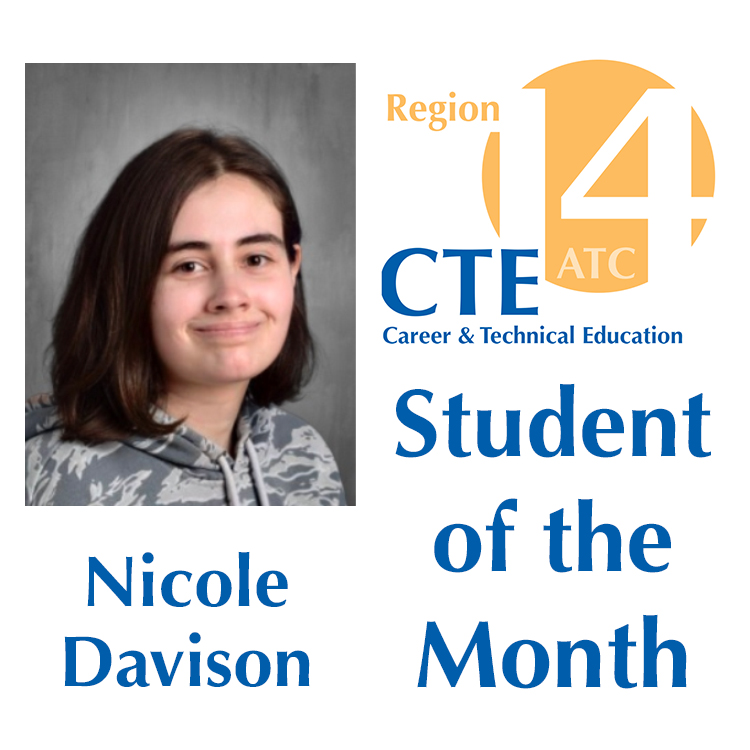 Featured image of article: Davison Selected November CTE Student Of The Month