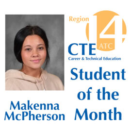 Featured image of article: McPherson Selected March CTE Student Of The Month