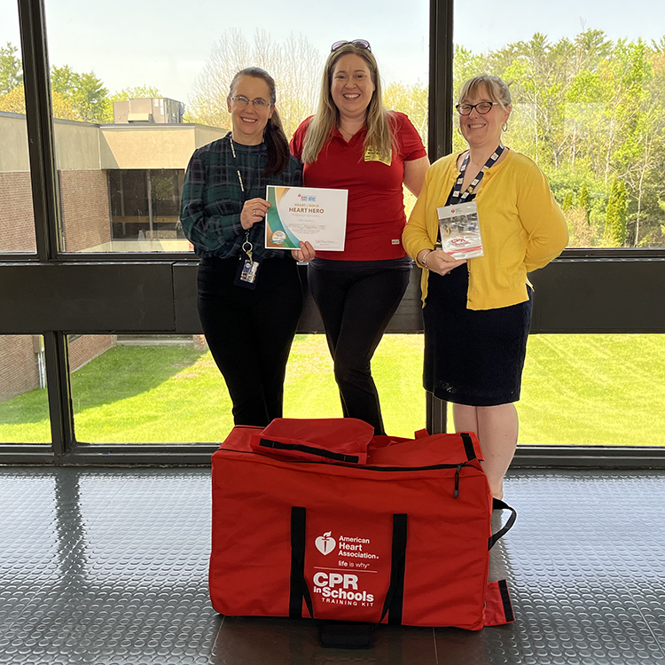Featured image of article: CTE Program Receives Train-The-Trainer CPR Kit