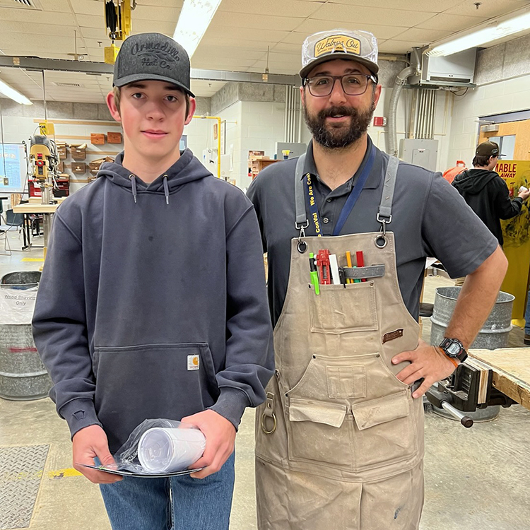 Featured image of article: Eli Sawyer CTE Student Of The Month