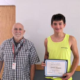 Featured image of article: Gavin Niemela September CTE Student of the Month